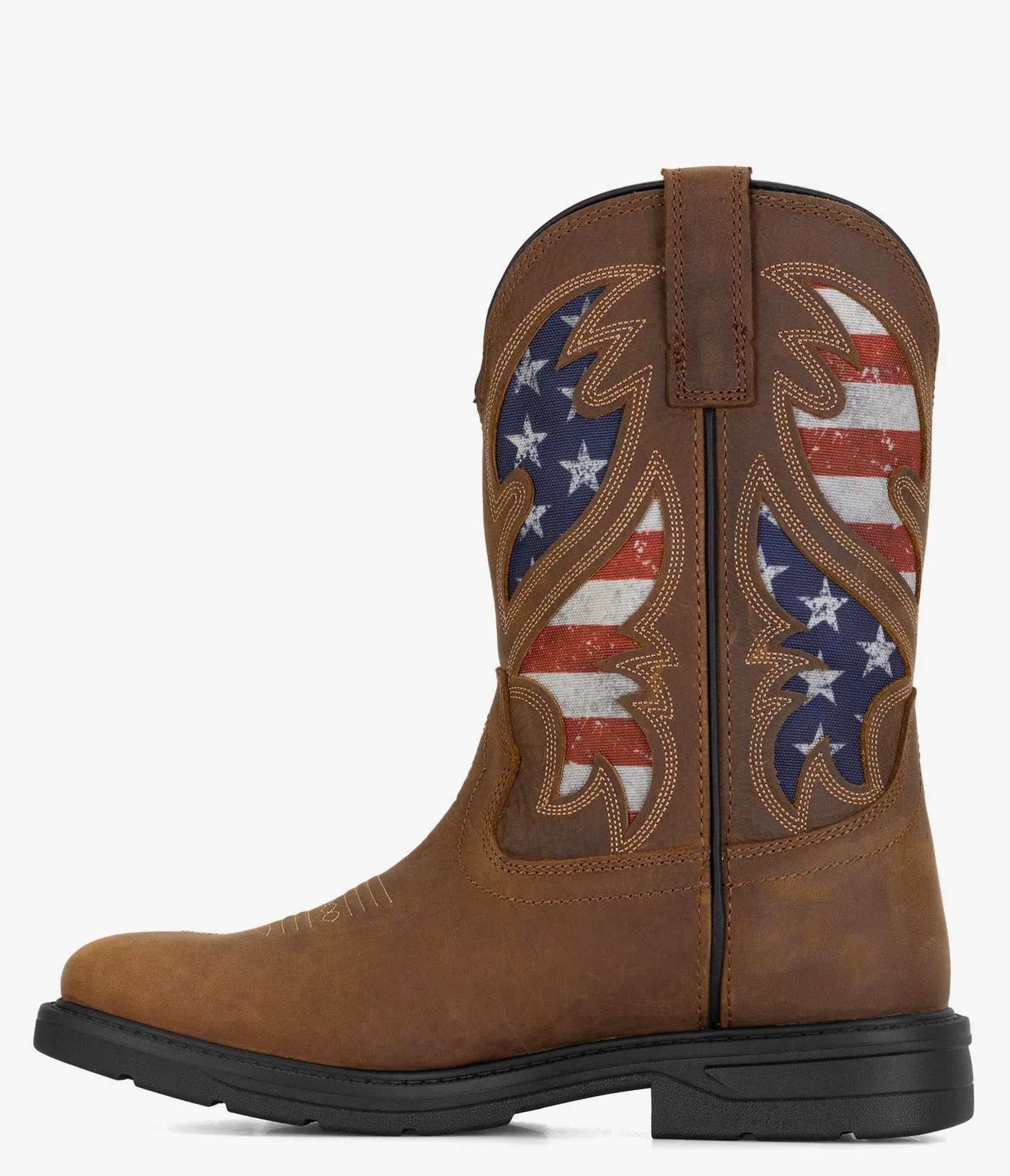 Wolverine Rancher Flag Steel Toe Wellington Work Boot - Men Knee High Boots Outfit Ideas