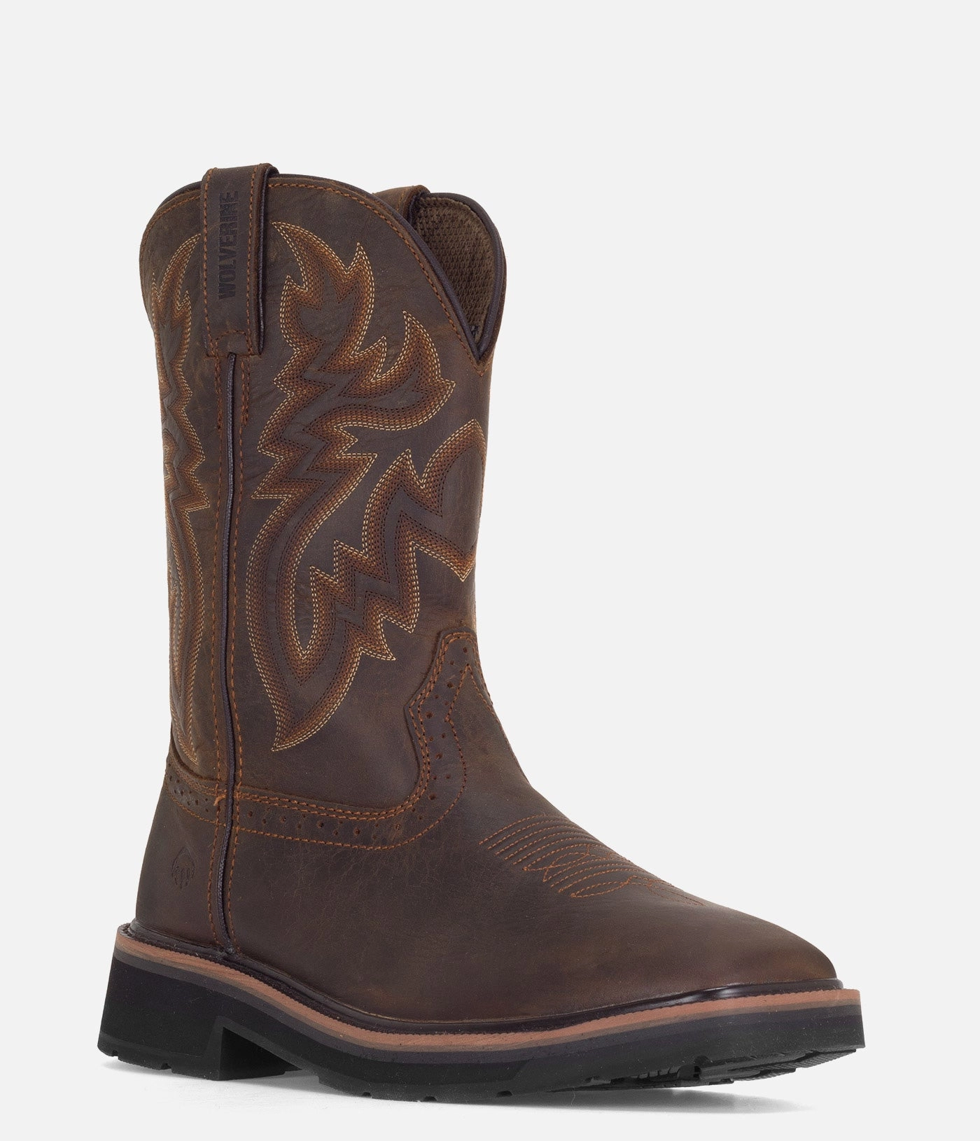 Chelsea Lug Boots Wolverine Rancher Square Toe Wellington Boot - Men