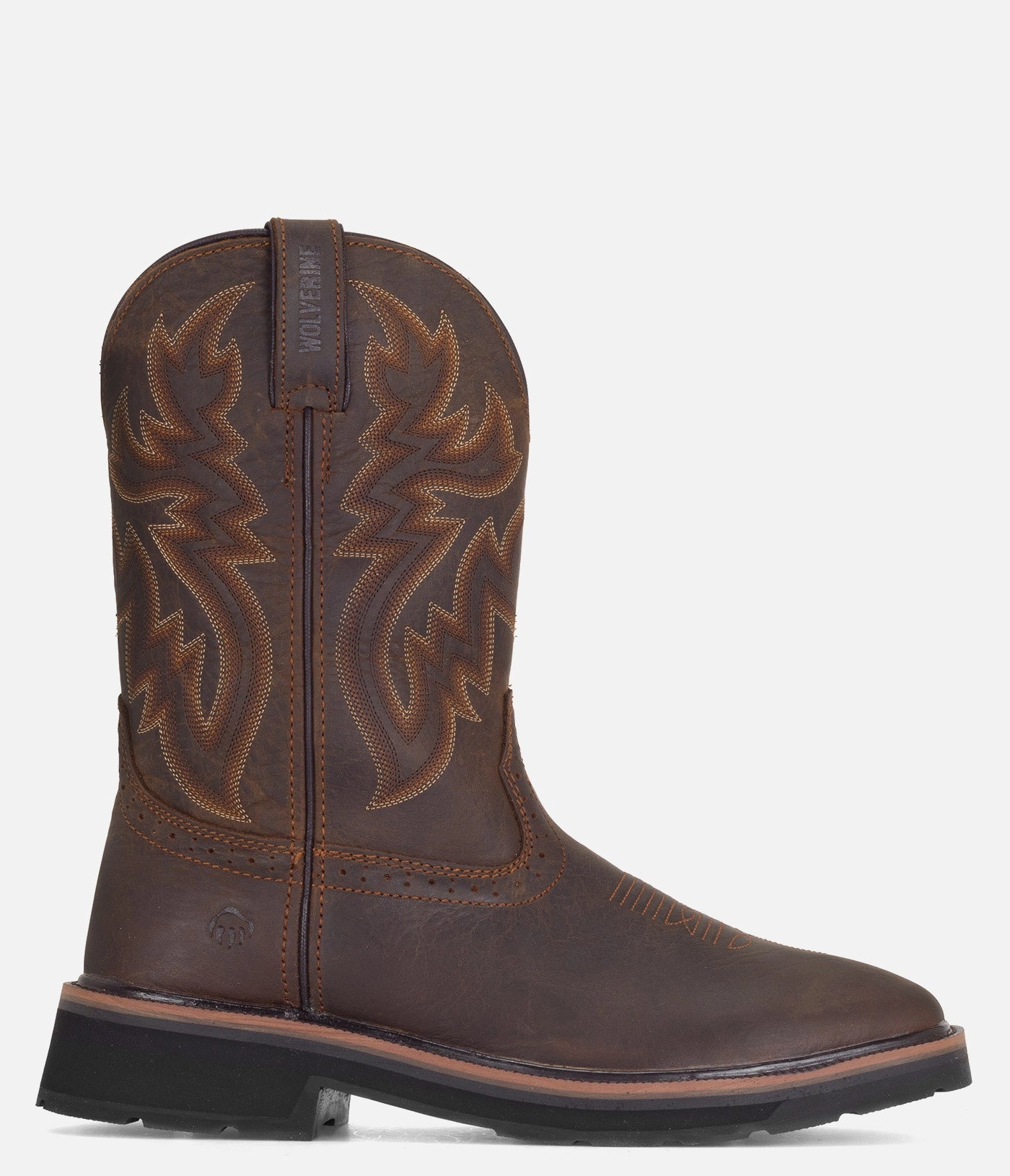 Roper Western Boots Wolverine Rancher Square Toe Wellington Boot - Men