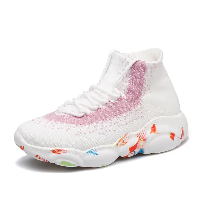 Women Sock Boots Sport Shoes Wave Running Shoes