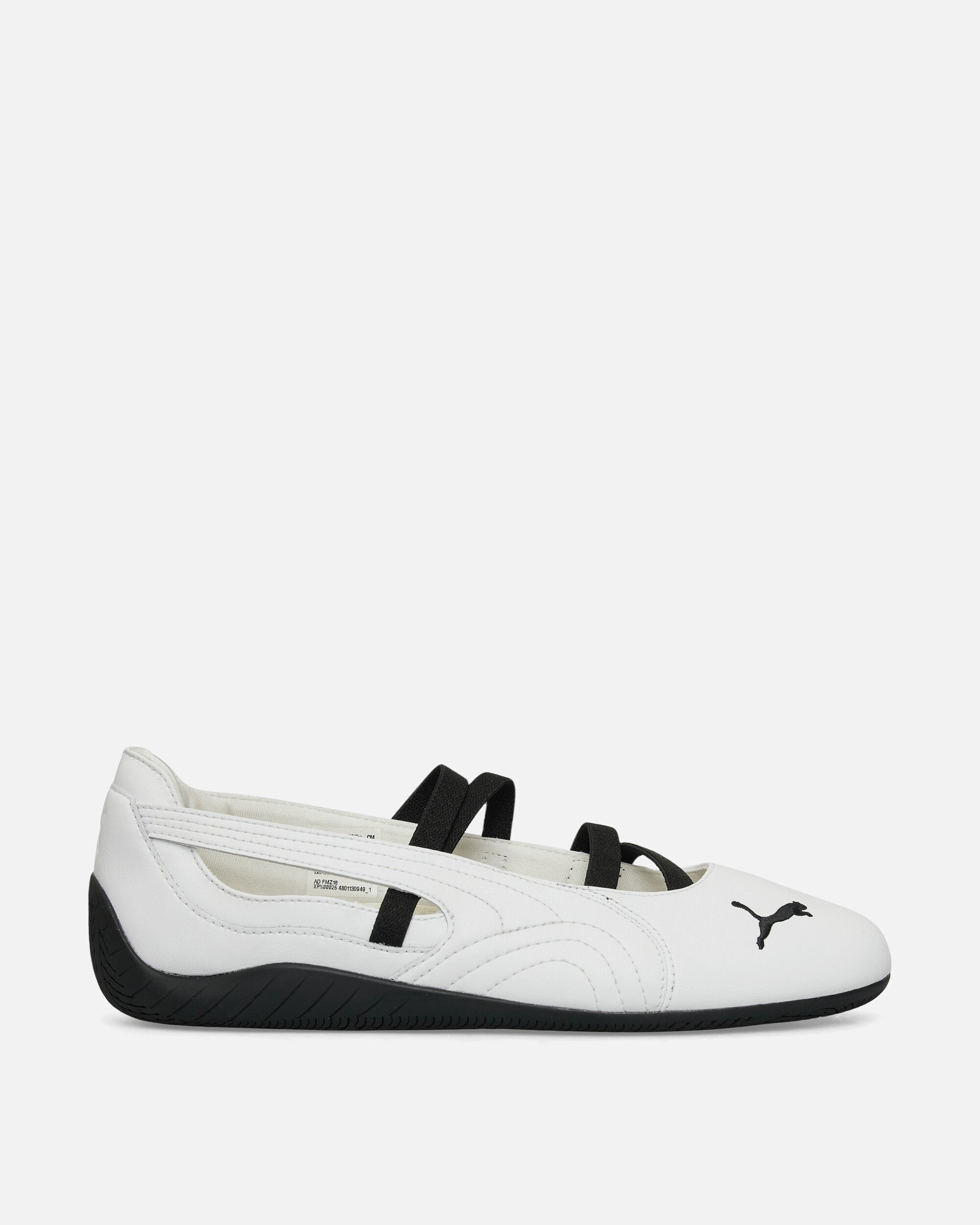 Women's Speedcat Ballet Leather Shoes White / Black Puma Street Cat Shoes