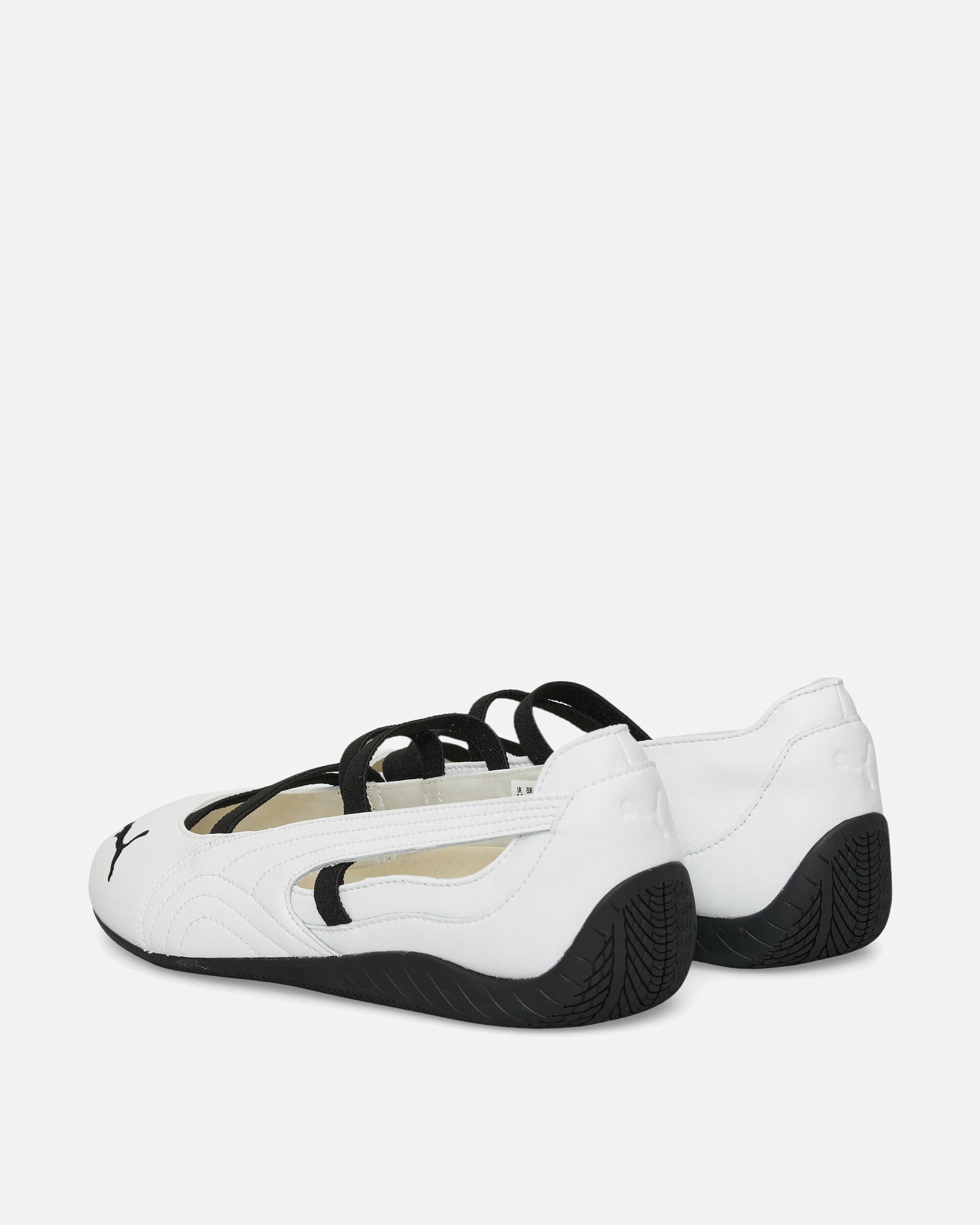 Women's Speedcat Ballet Leather Shoes White / Black Porsche Turbo Shoes Puma
