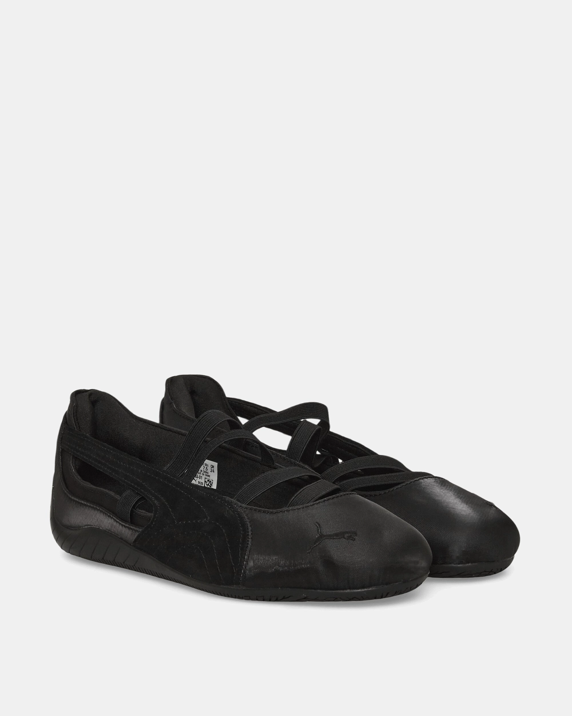 Women's Speedcat Ballet Satin Shoes Black Puma Junior Golf Shoes