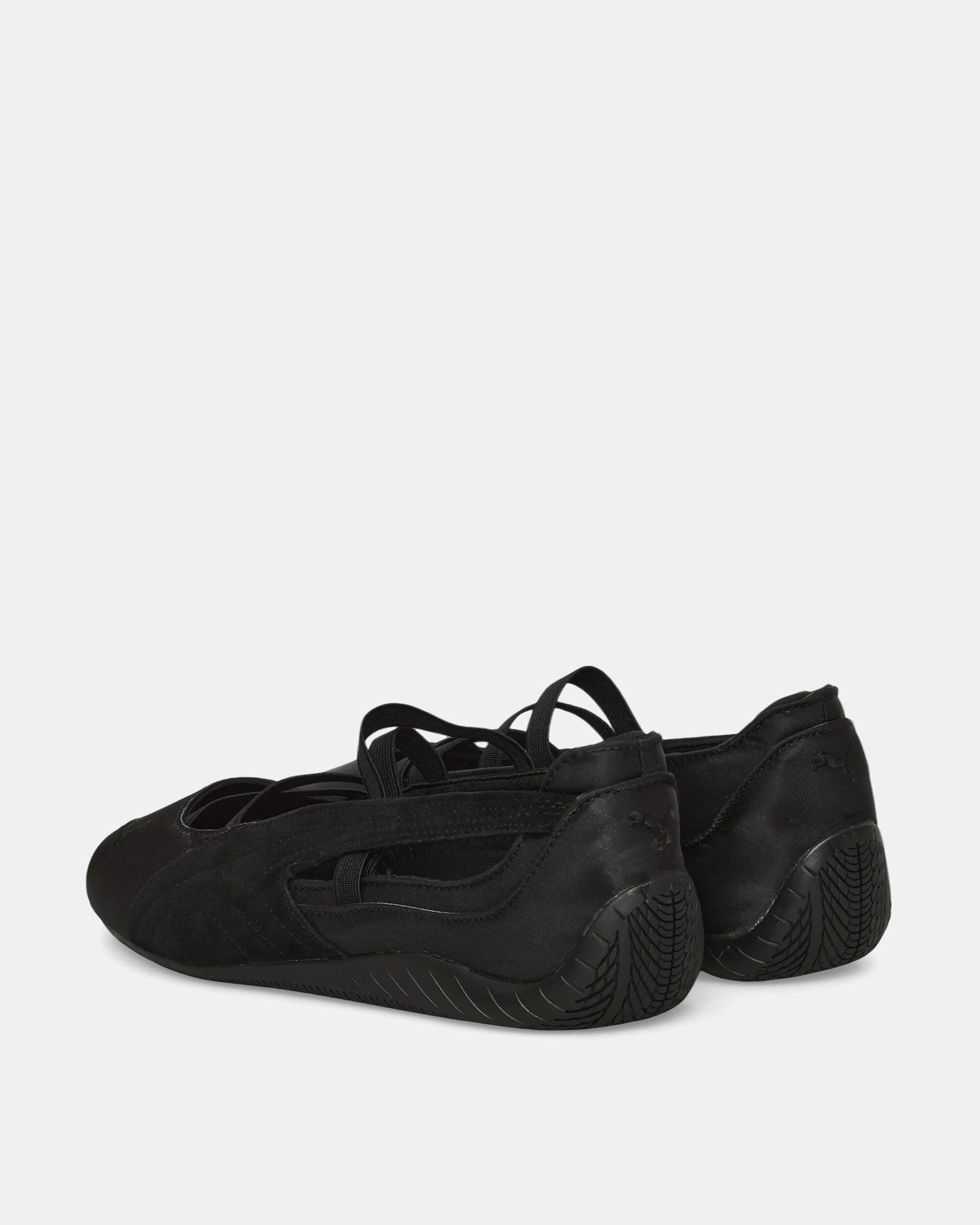 Women's Speedcat Ballet Satin Shoes Black Puma Nitro 1 Shoes