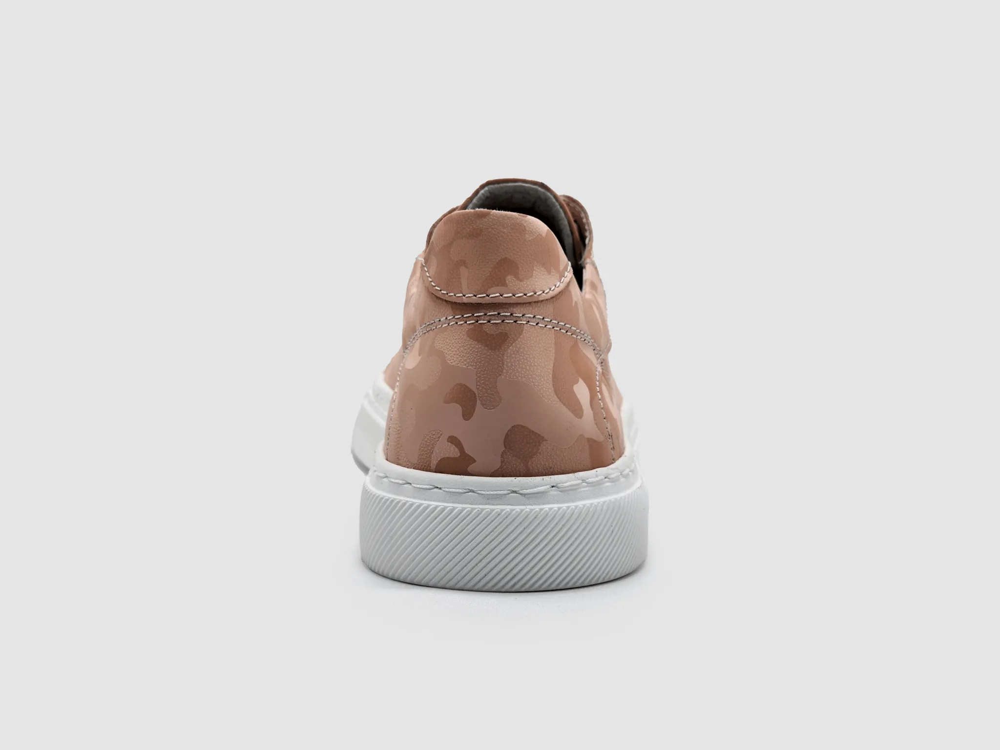 Women's Classic Camo Leather Sneakers - Pink Sneakers For Shin Splints