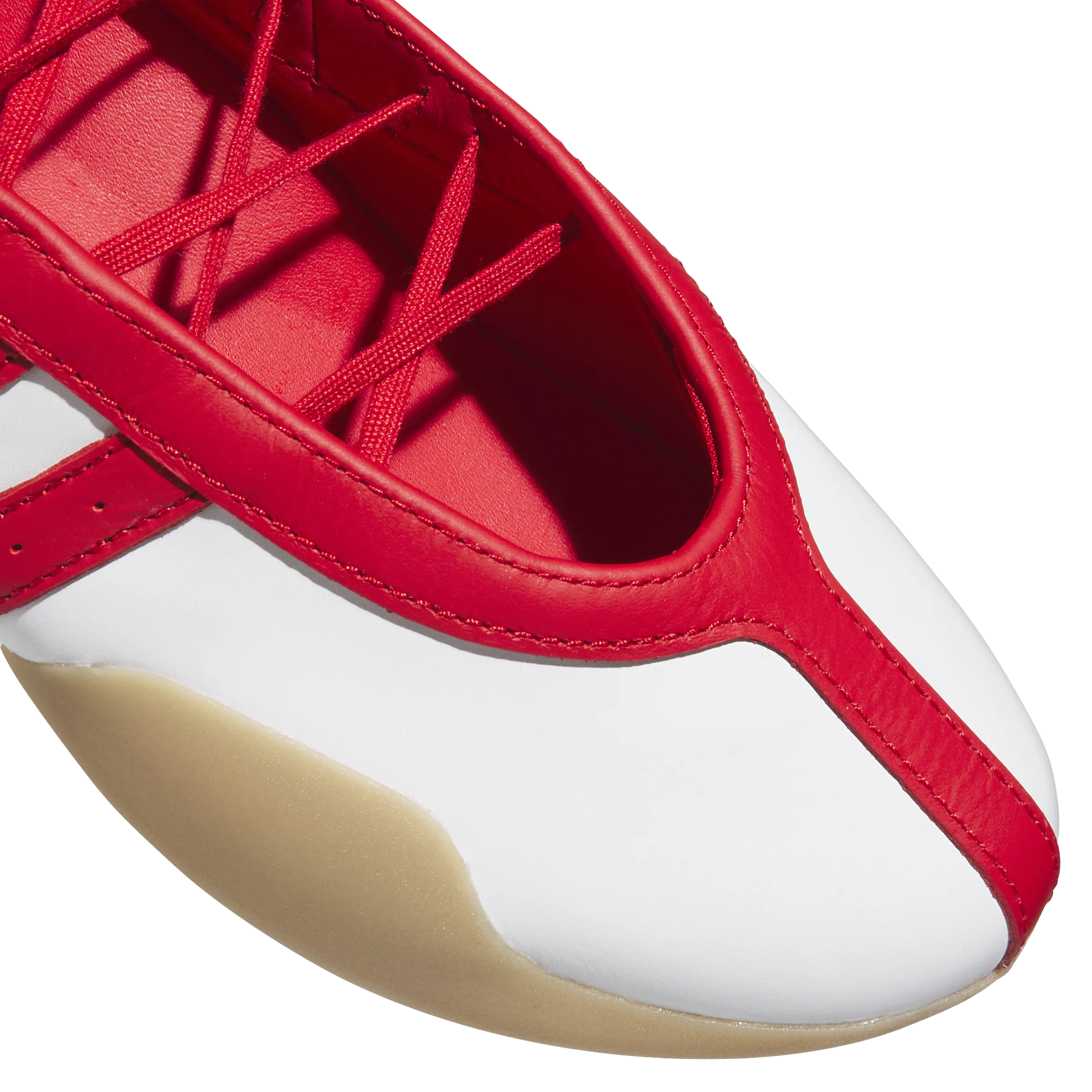Wmns Taekwondo Mei Ballet 'Cloud White Better Scarlet' Flat Belly Shoes