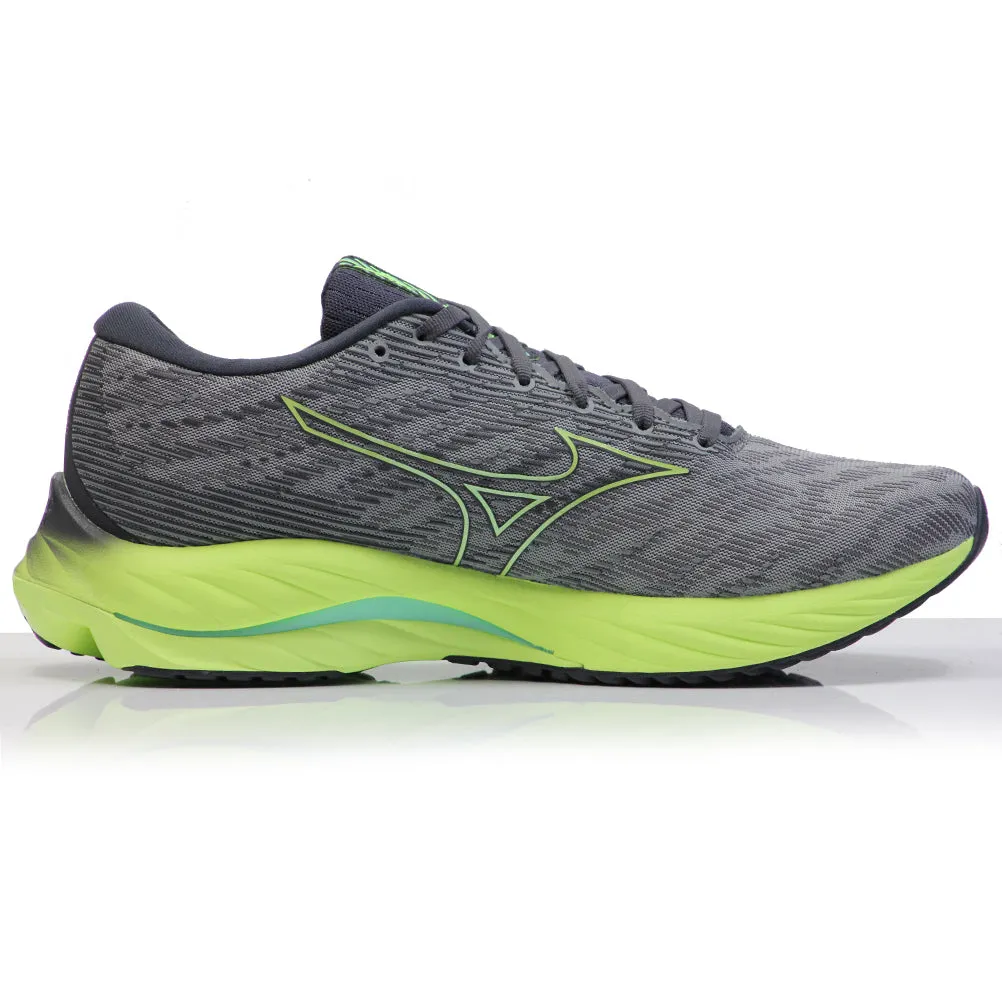Mizuno Wave Rider 26 Men's Running Shoe - Ultimate Grey/Neo Lime/Ebony Mid Top Trail Running Shoes