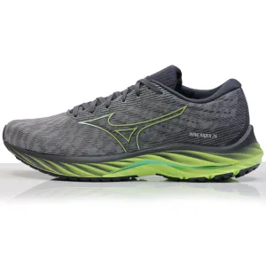 Good Running Shoes High Arches Mizuno Wave Rider 26 Men's Running Shoe - Ultimate Grey/Neo Lime/Ebony