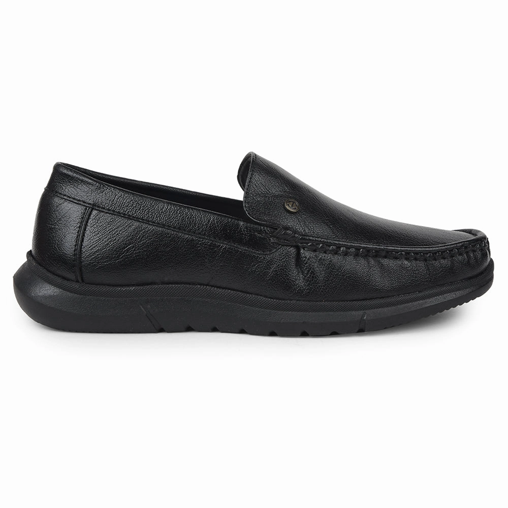 Healers Black Formal Loafers For Mens VSL-3 By Liberty Best Platform Loafers