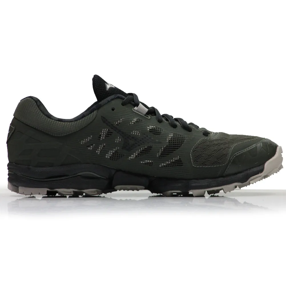 Mizuno Wave Hayate 5 Men's Trail Shoe - Forest Night/Black Running Track Shoes With Spikes